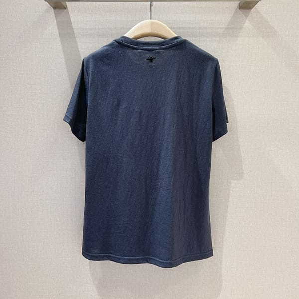 プレゼント最適ディオール 太陽 ロゴ入り コットン Tシャツ パロディ 2色 deh60126